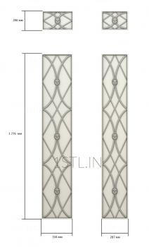 Vertical panel (PV_0435) 3D model for CNC machine